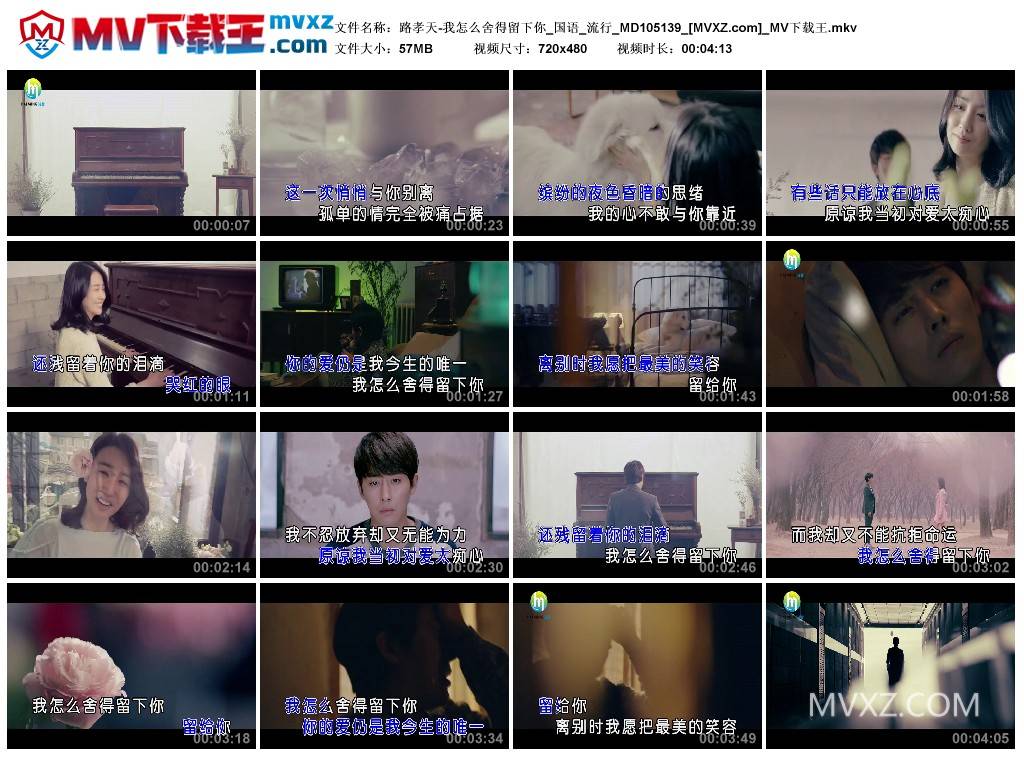 路孝天-我怎么舍得留下你_国语_流行_MD105139